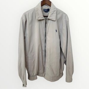 Polo Ralph Lauren Bayport-Style Zip Jacket – Custom Fit – Men’s XL Khaki Tan